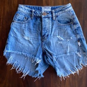 One Teaspoon Relaxed Fit Denim Shorts, 24”